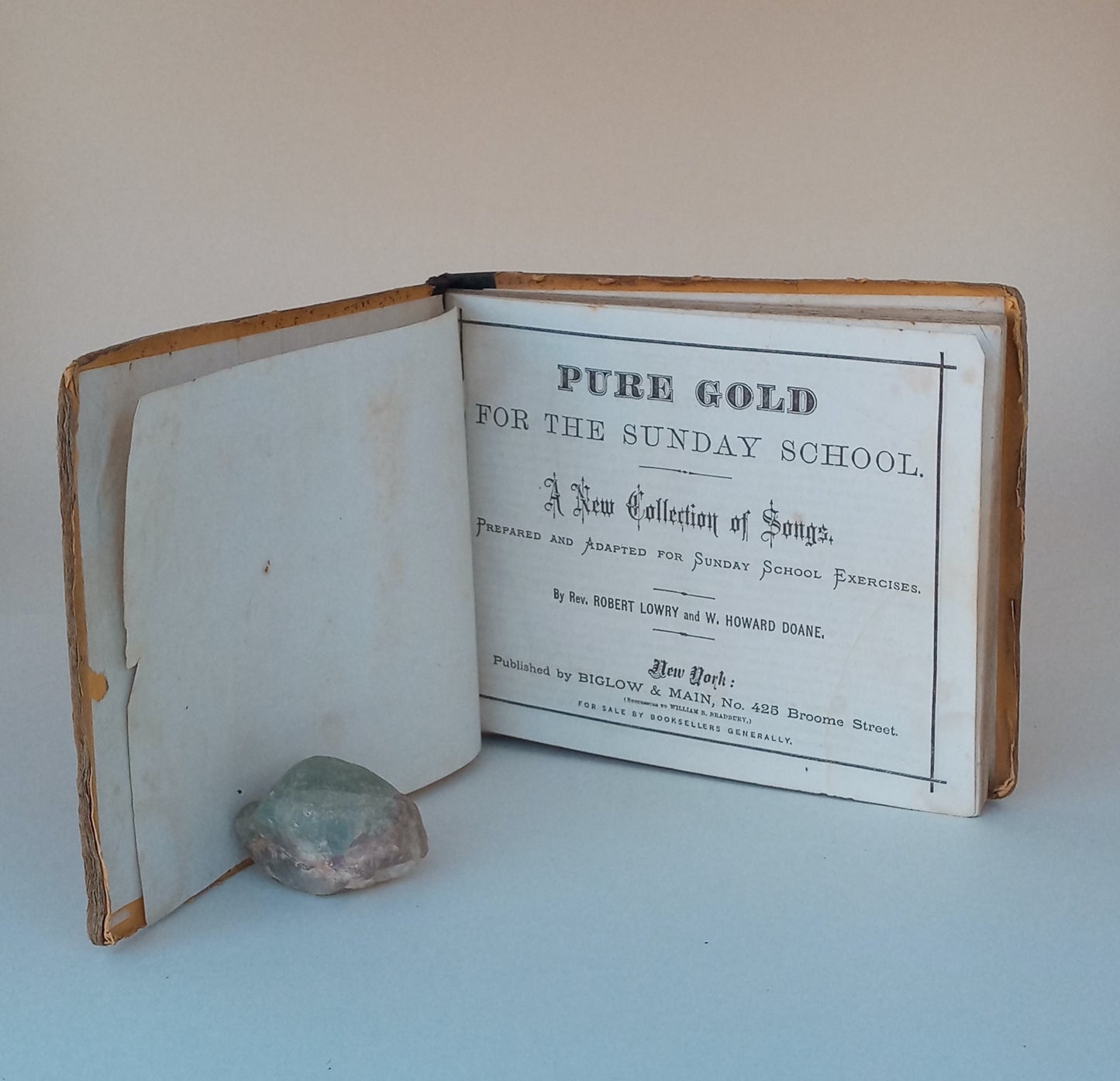 Pure Gold for the Sunday School. A New Collection of Songs. Prepared and Adapted for Sunday School Exercises. book cover