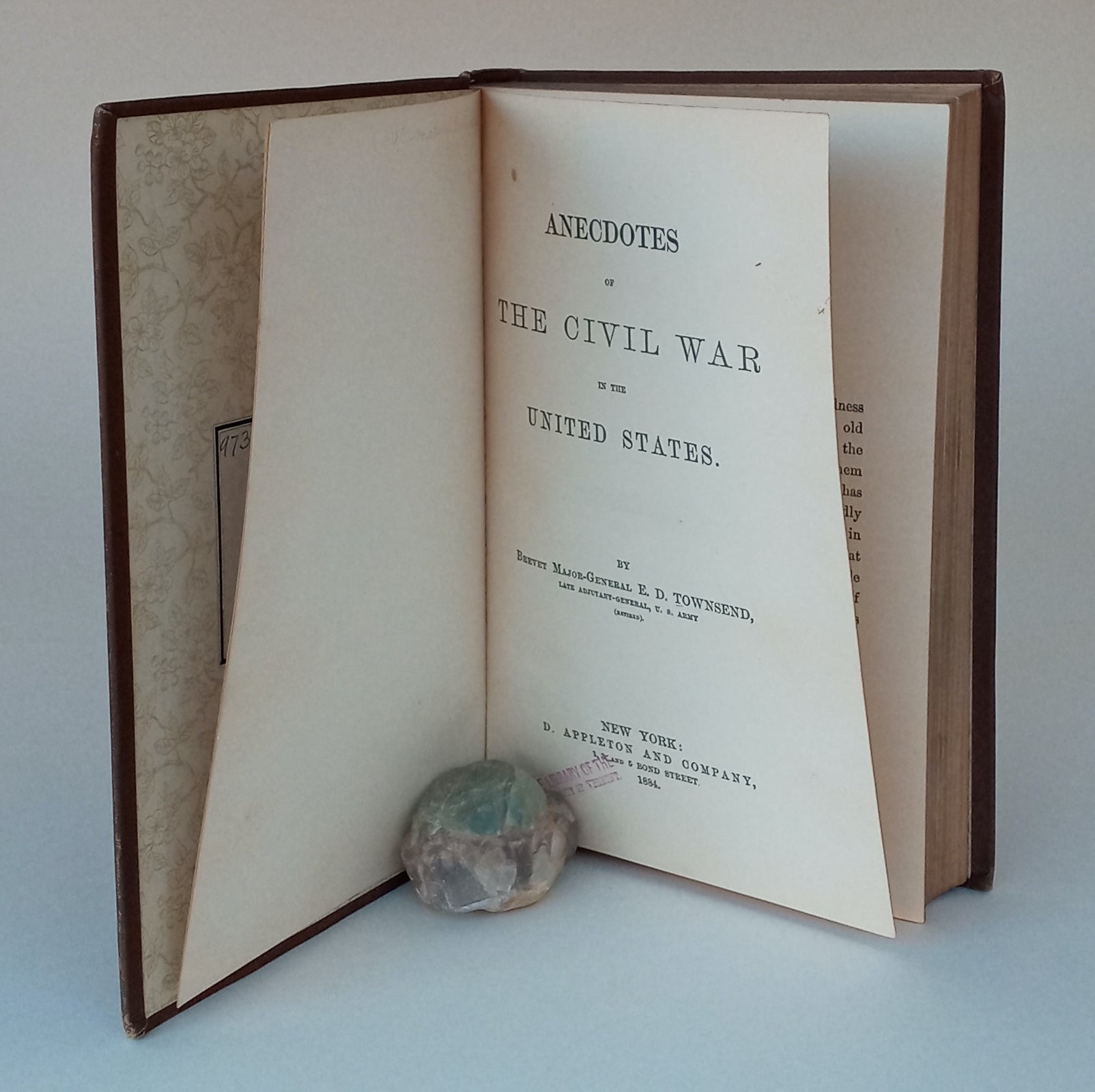 Anecdotes of the Civil War in the United States book cover