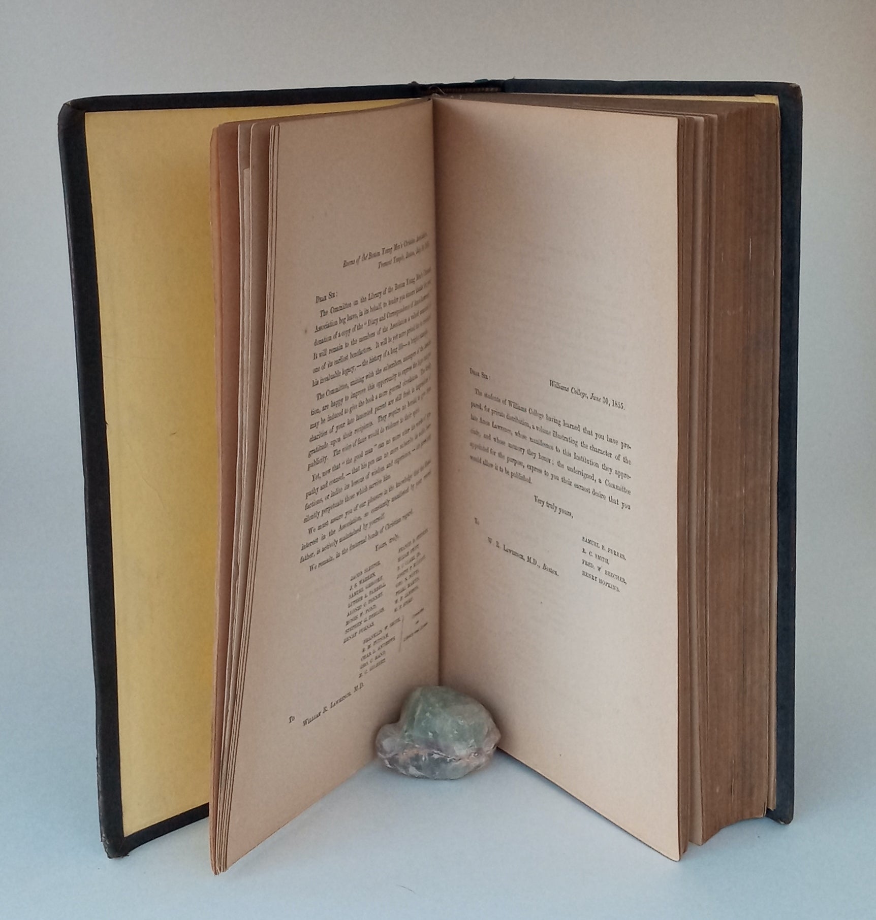 Extracts from the Diary and Correspondence of the Late Amos Lawrence; with a brief account of some incidents in his life. book cover