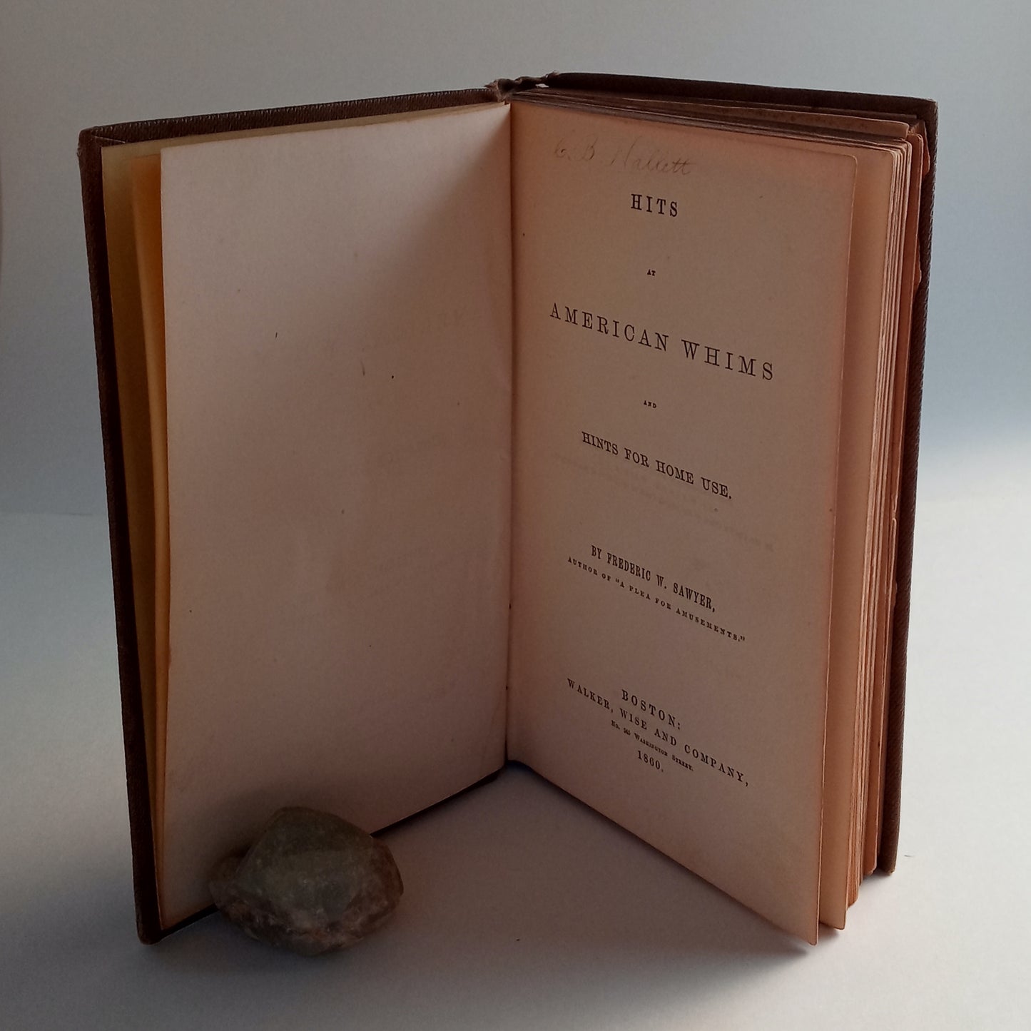Hits at American Whims and Hints for Home Use book cover