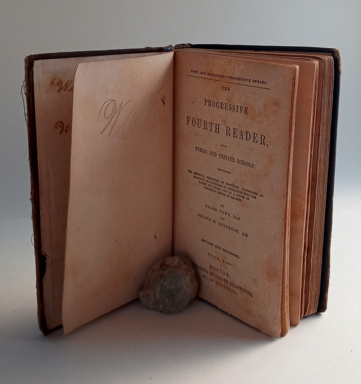 The Progressive Fourth Reader, for Public and Private Schools; containing the essential principles of elocution, illustrated by examples and exercises in connection with the tables and rules, and by a series of practical lessons in reading. book cover