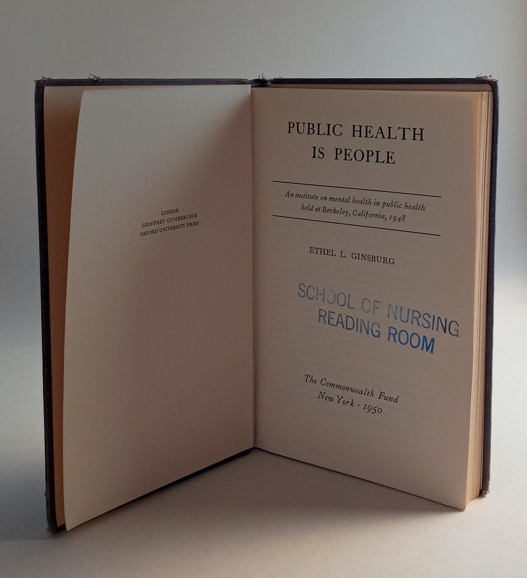 Public Health is People: An institute on mental health in public health held at Berkeley, California, 1948 book cover