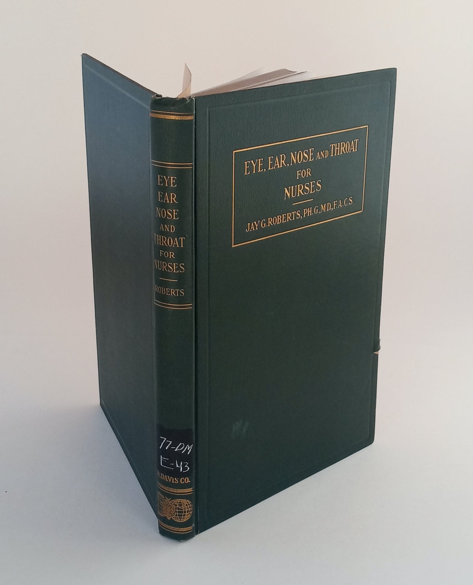 Eye, Ear, Nose and Throat for Nurses book cover