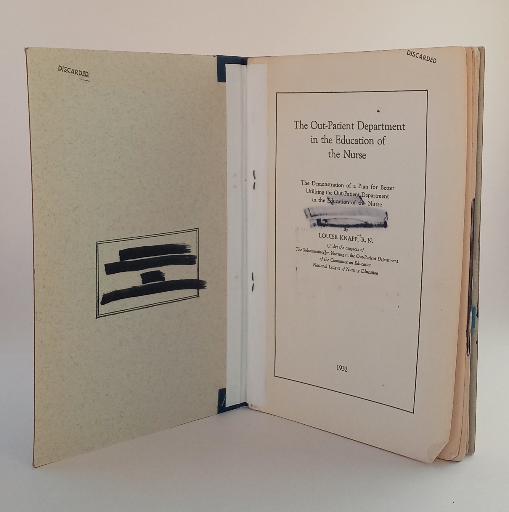 The Out-Patient Department in the Education of the Nurse book cover