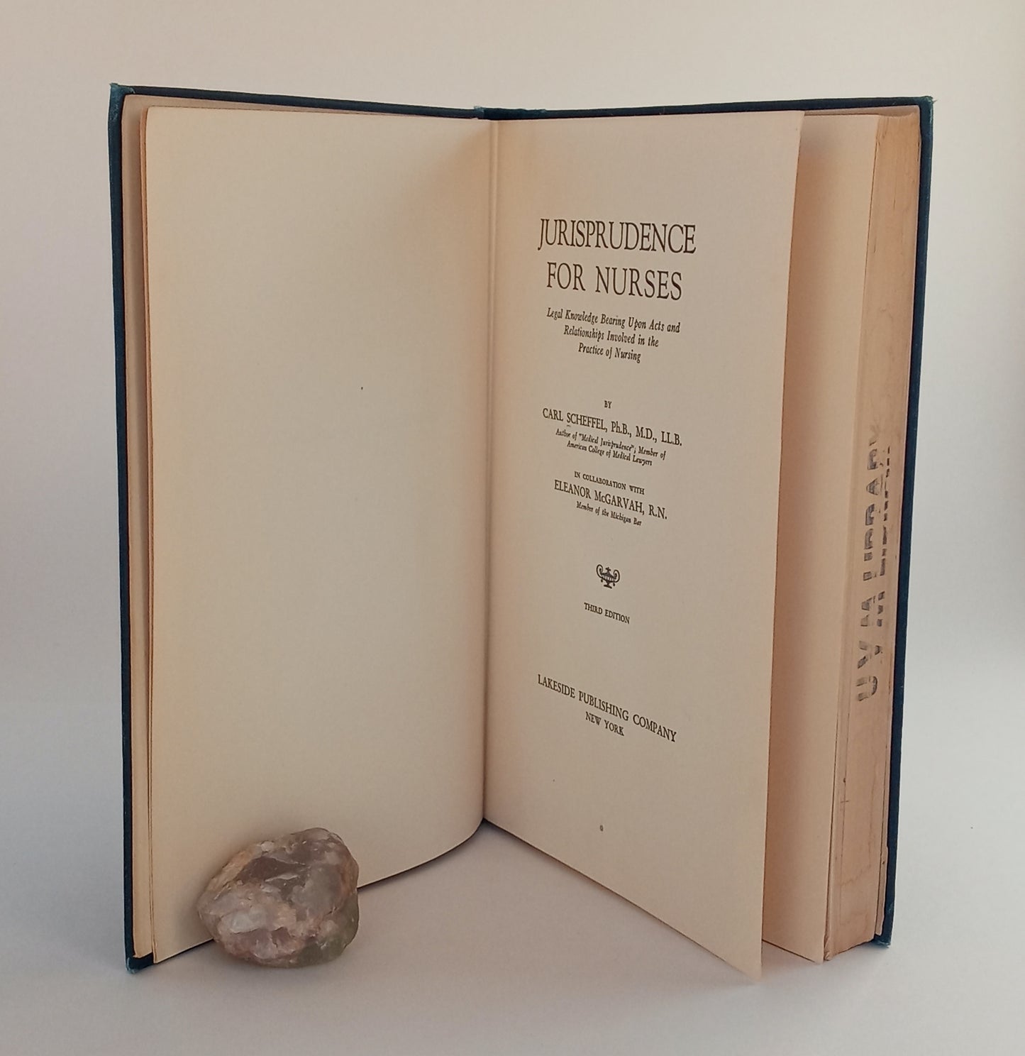 Jurisprudence for Nurses: Legal Knowledge Bearing Upon Acts and Relationships Involved in the Practice of Nursing book cover