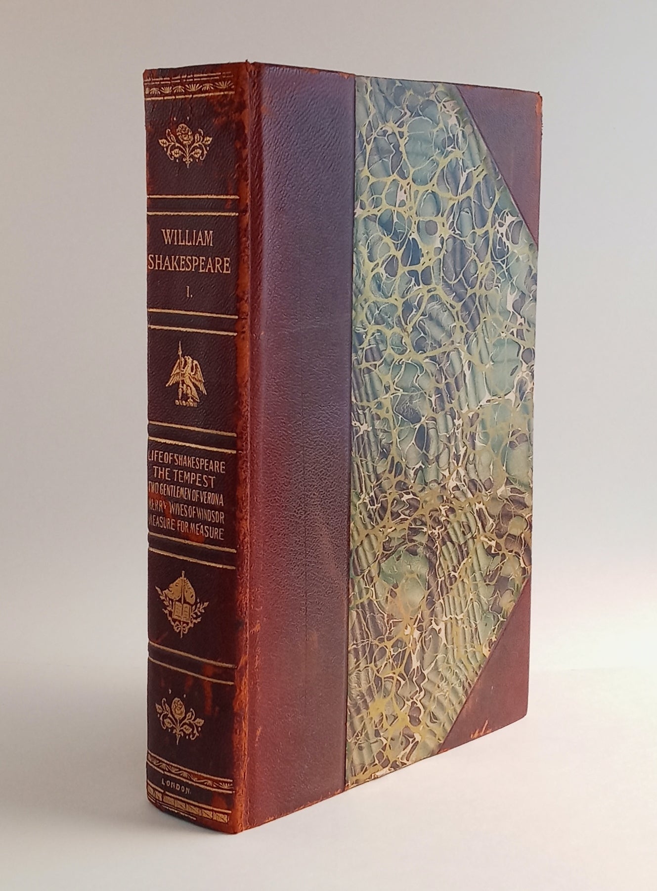 The Complete Works of William Shakespeare in Ten Volumes, Volume I ONLY: The Life of Shakespeare, The Tempest, Two Gentlemen of Verona, The Merry Wives of Windsor, Measure for Measure; The Stratford-on-Avon Edition book cover
