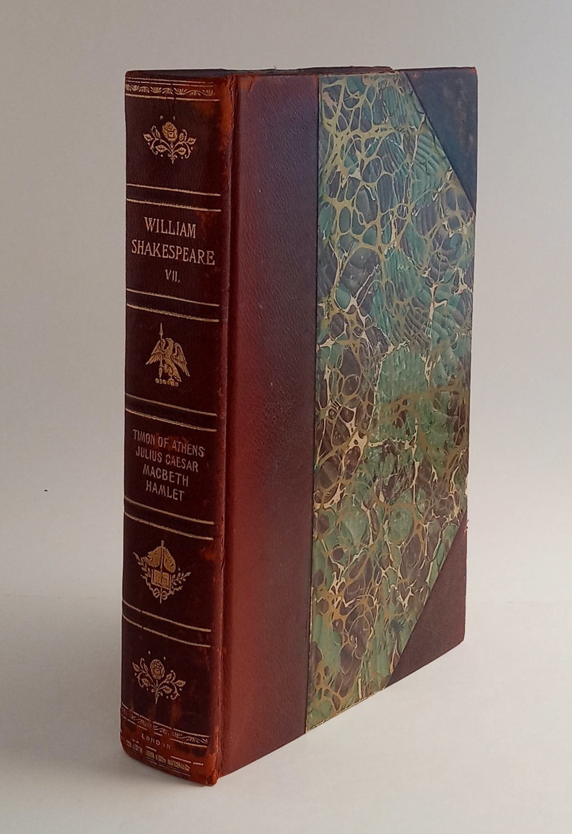 The Complete Works of William Shakespeare in Ten Volumes, Volume VII ONLY: Timon of Athens, Julius Caesar, Macbeth, Hamlet; The Stratford-on-Avon Edition book cover