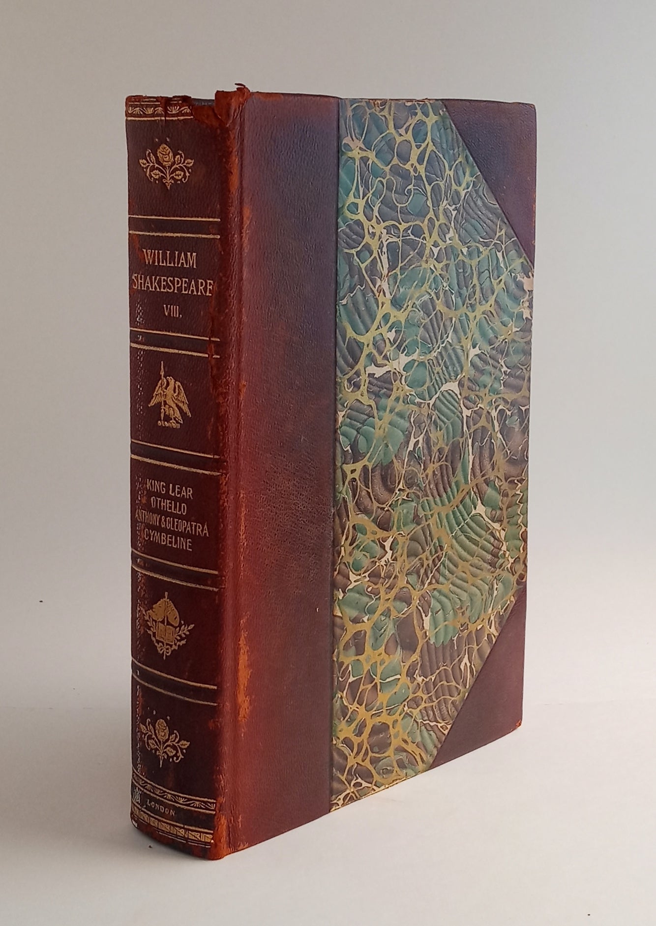 The Complete Works of William Shakespeare in Ten Volumes, Volume VIII ONLY: King Lear, Othello, Antony and Cleopatra, Cymbeline; The Stratford-on-Avon Edition book cover