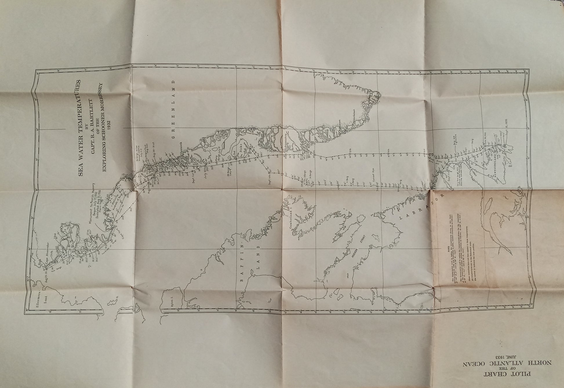 Pilot Chart of the North Atlantic Ocean, June 1933 book cover
