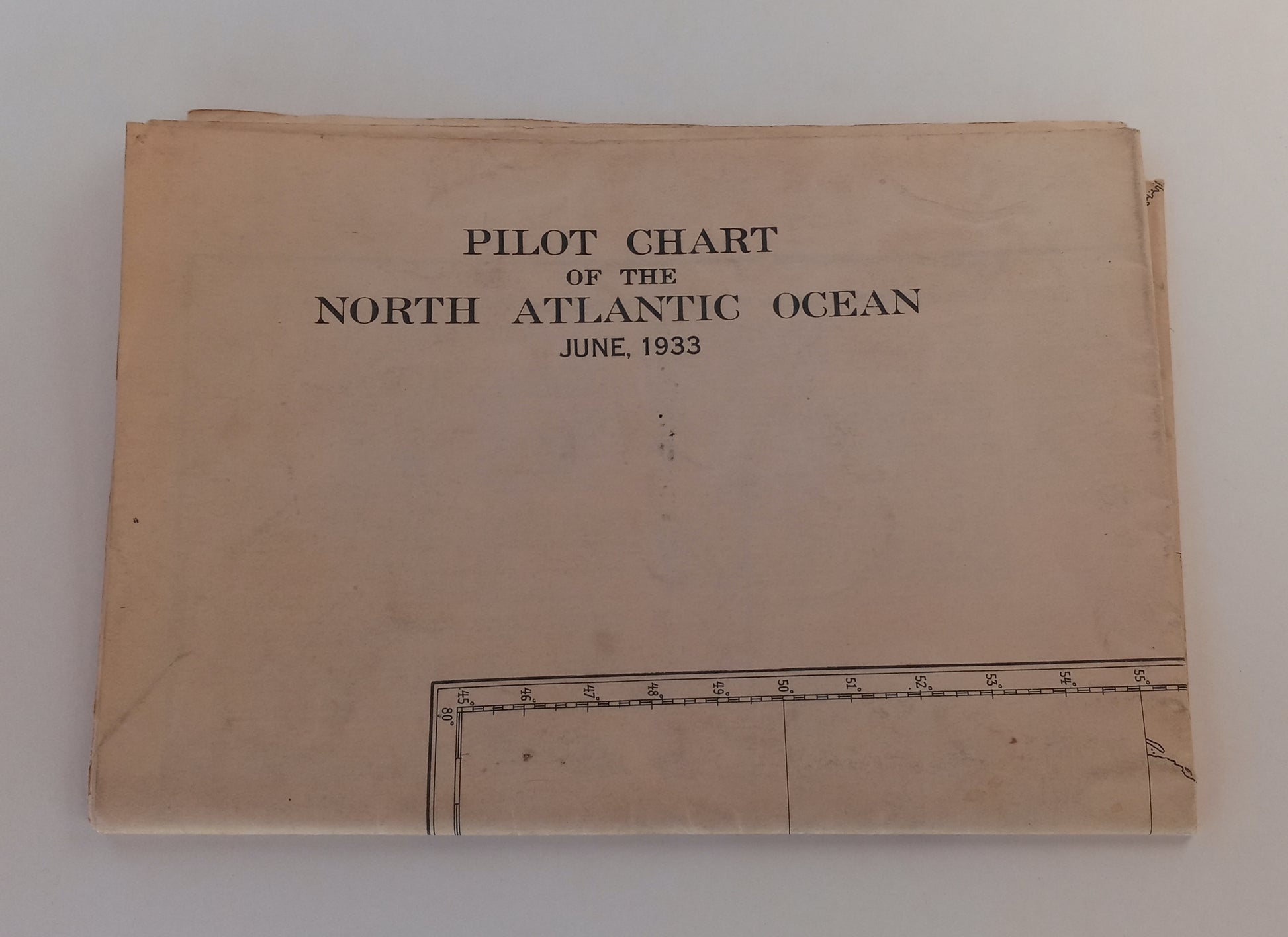 Pilot Chart of the North Atlantic Ocean, June 1933 book cover