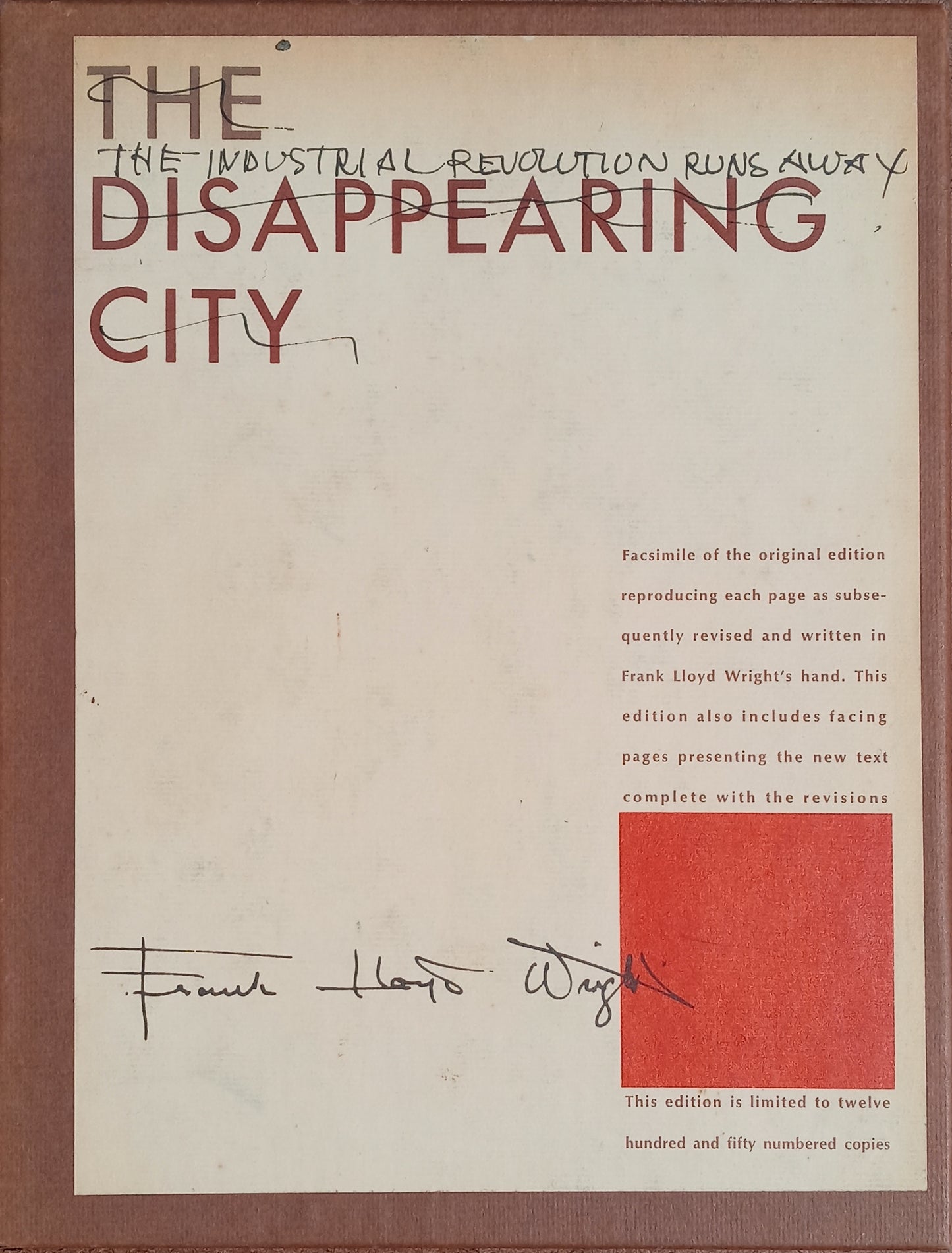 The Industrial Revolution Runs Away (The Disappearing City) book cover