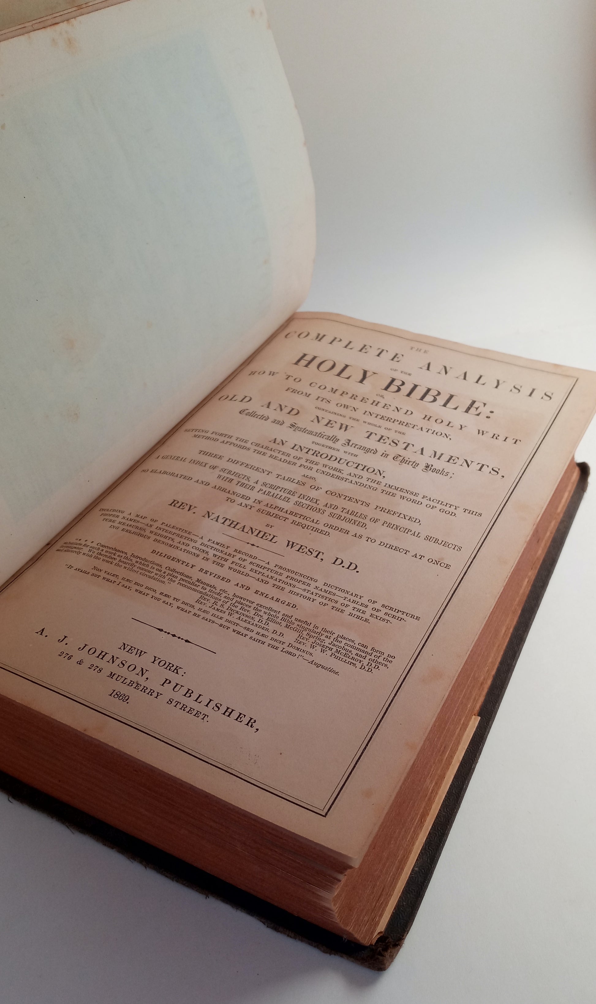 The Complete Analysis of the Holy Bible: How to Comprehend Holy Writ from its Own Interpretation, Containing the Whole of the Old and New Testaments, Collected and Systematically Arranged in Thirty Books book cover
