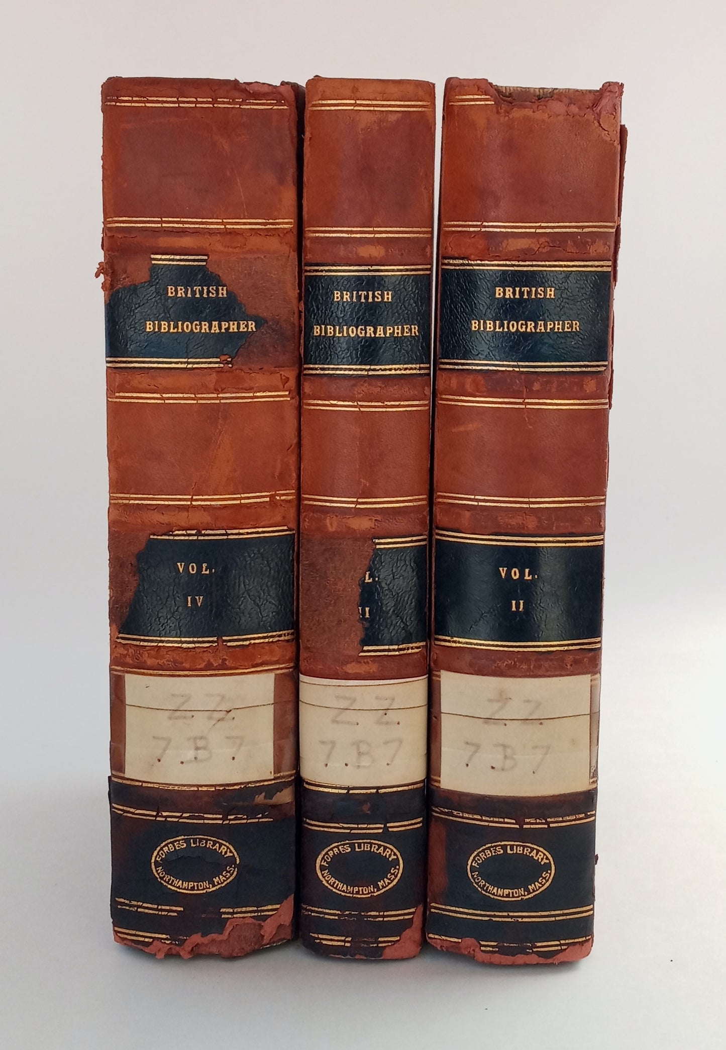 The British Bibliographer, Volumes II, III, and IV. book cover