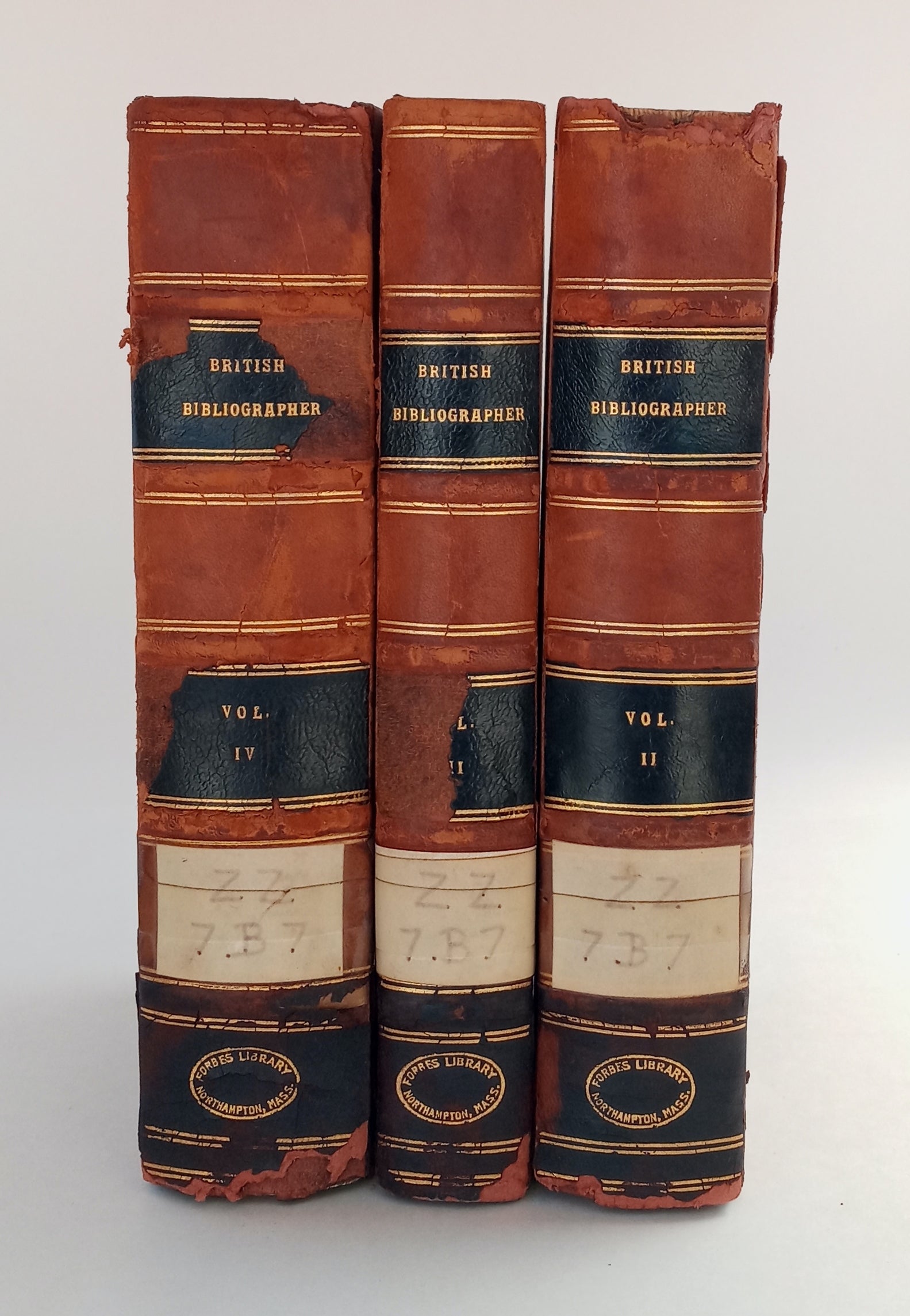 The British Bibliographer, Volumes II, III, and IV. book cover