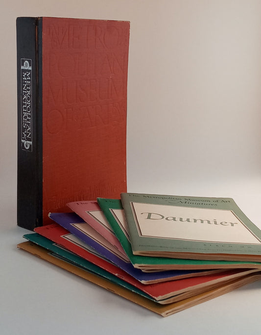 The Metropolitan Museum of Art Album of Miniatures, volumes MW, LF, MJ, MB, MO, XH, MI book cover