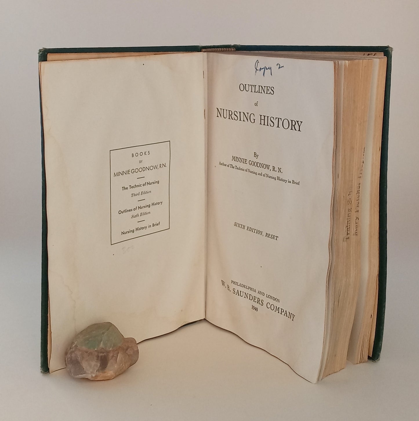 Outlines of Nursing History book cover