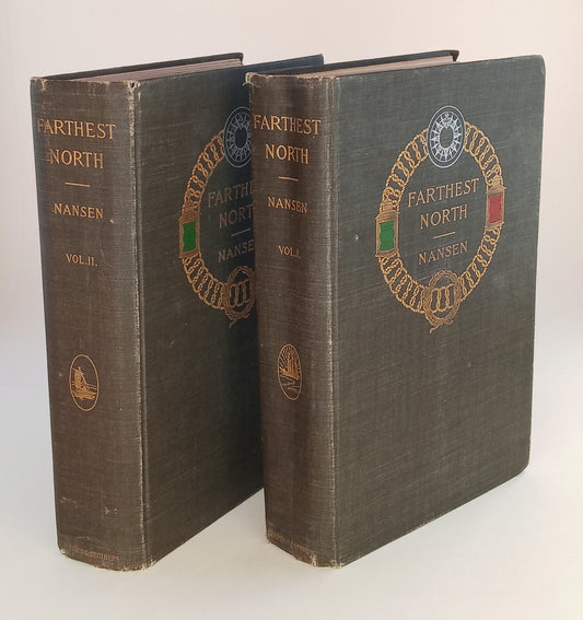 Farthest North, being a Record of a Voyage of Exploration of the Ship "Fram" 1893-96 and of a Fifteen Months' Sleigh Journey by Dr. Nansen and Lieut. Johansen. In two volumes. book cover
