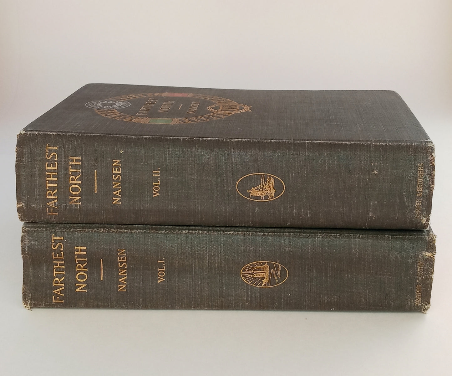 Farthest North, being a Record of a Voyage of Exploration of the Ship "Fram" 1893-96 and of a Fifteen Months' Sleigh Journey by Dr. Nansen and Lieut. Johansen. In two volumes. book cover