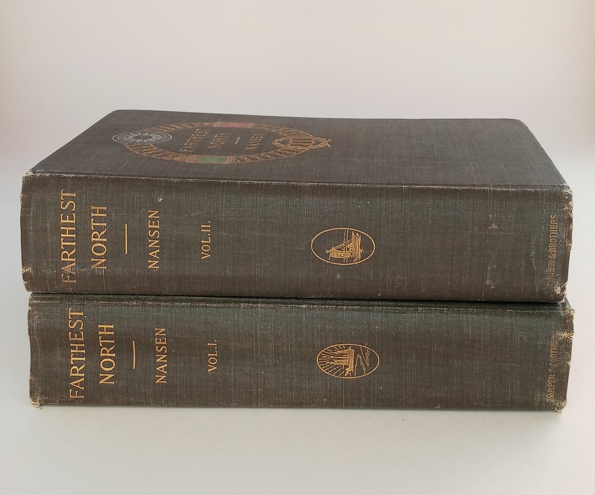 Farthest North, being a Record of a Voyage of Exploration of the Ship "Fram" 1893-96 and of a Fifteen Months' Sleigh Journey by Dr. Nansen and Lieut. Johansen. In two volumes. book cover