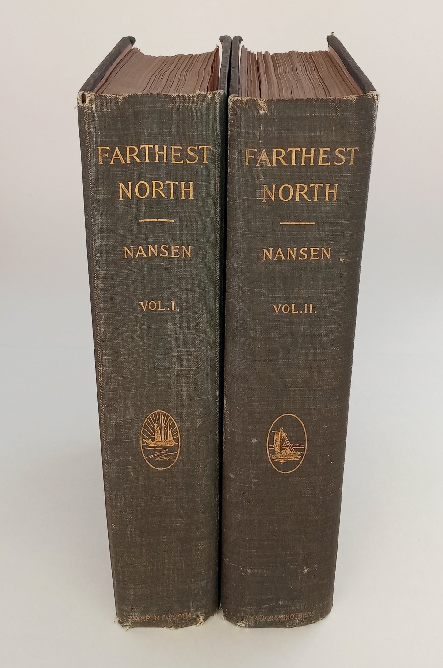 Farthest North, being a Record of a Voyage of Exploration of the Ship "Fram" 1893-96 and of a Fifteen Months' Sleigh Journey by Dr. Nansen and Lieut. Johansen. In two volumes. book cover