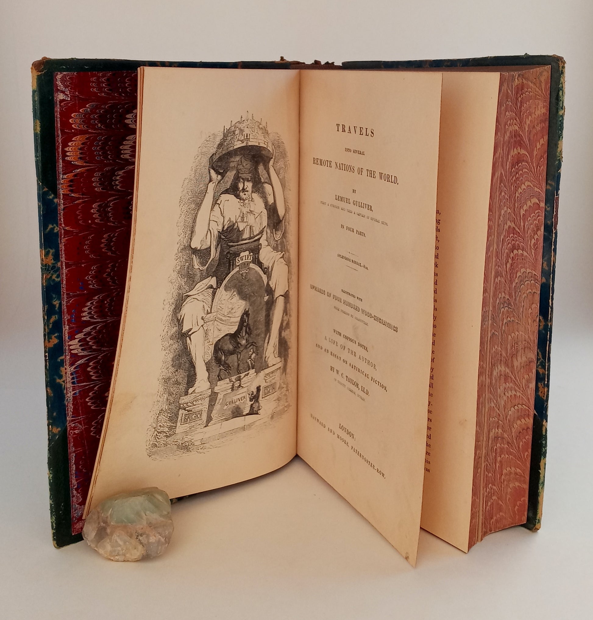 Travels into Several Remote Nations of the World by Lemuel Gulliver, First a Surgeon, and Then a Captain of Several Ships. In Four Parts. Illustrated with Upwards of Four Hundred Wood-Engravings from Designs by Grandville. book cover