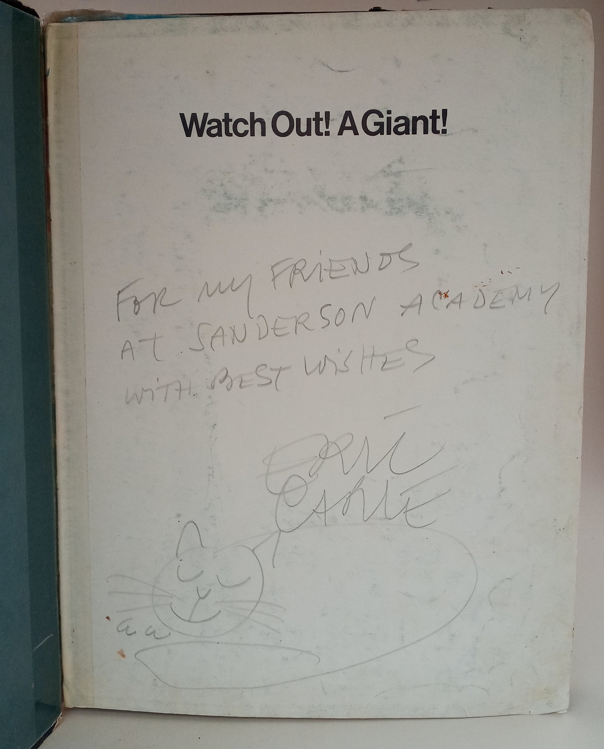 Watch Out! A Giant! book cover