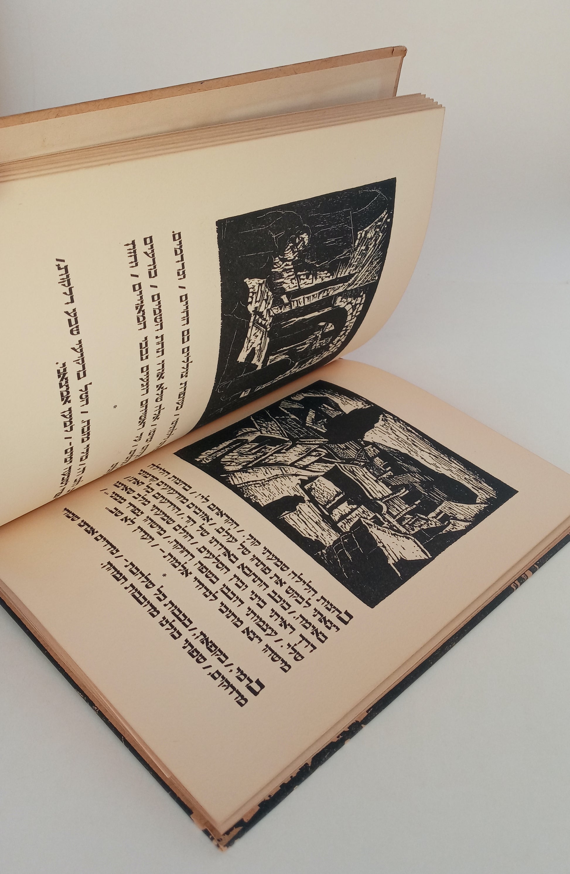 Jerusalem Slumbering Town: Eleven Wood-Cuts by Jacob Steinhardt, Eleven Hebrew Poems by Sh. Shalom book cover