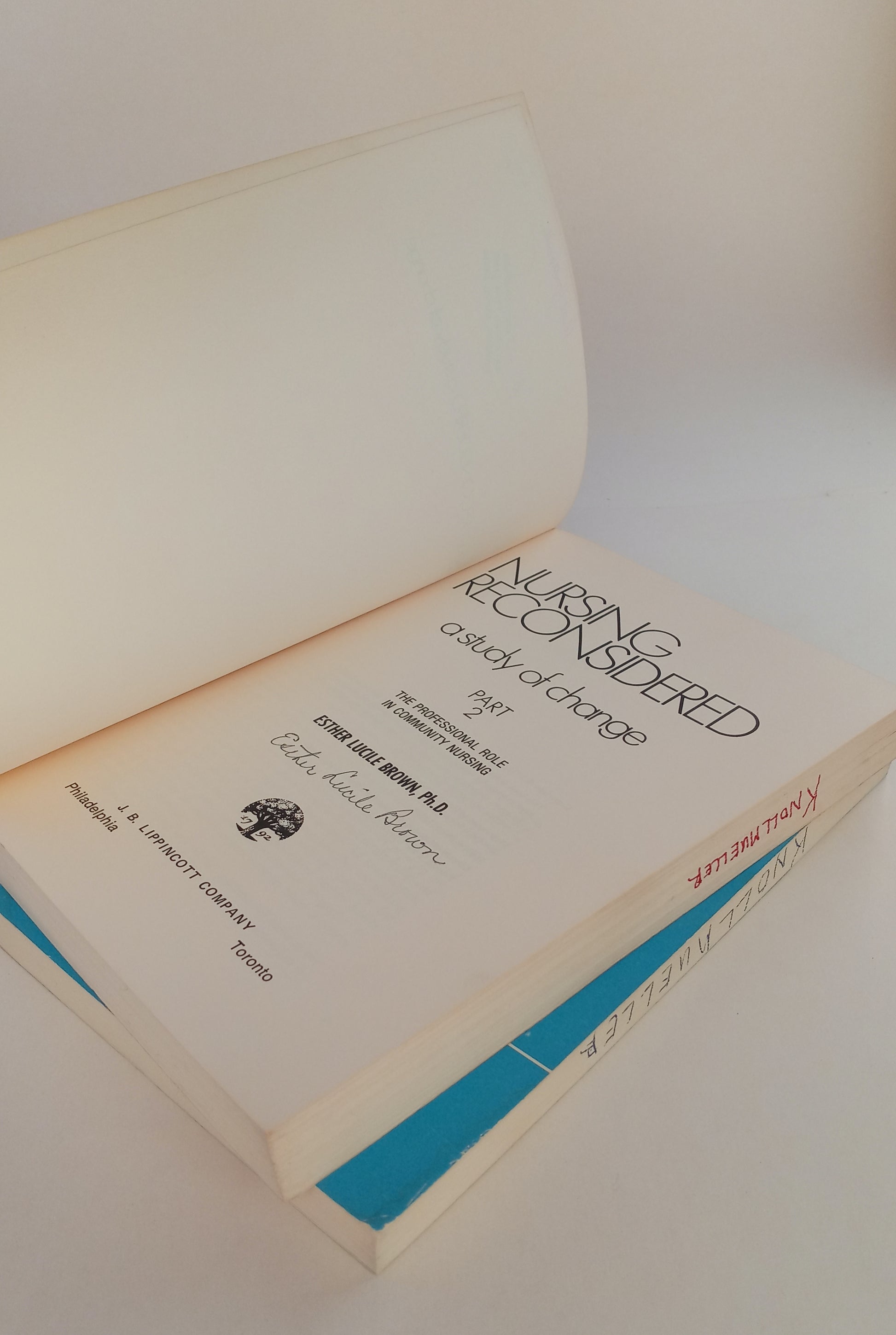 Nursing Reconsidered: A Study of Change, Parts 1 and 2 book cover