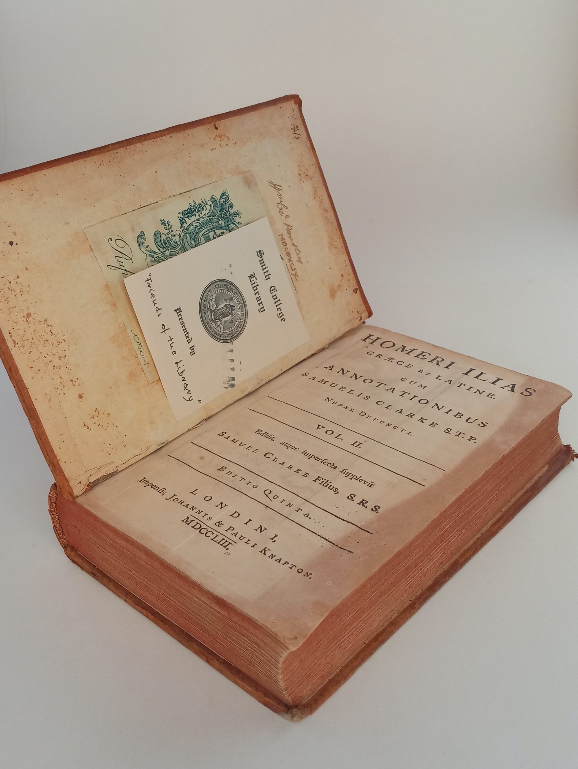 Homeri Ilias, Graece et Latine, cum Annotationibus, Vol. II book cover