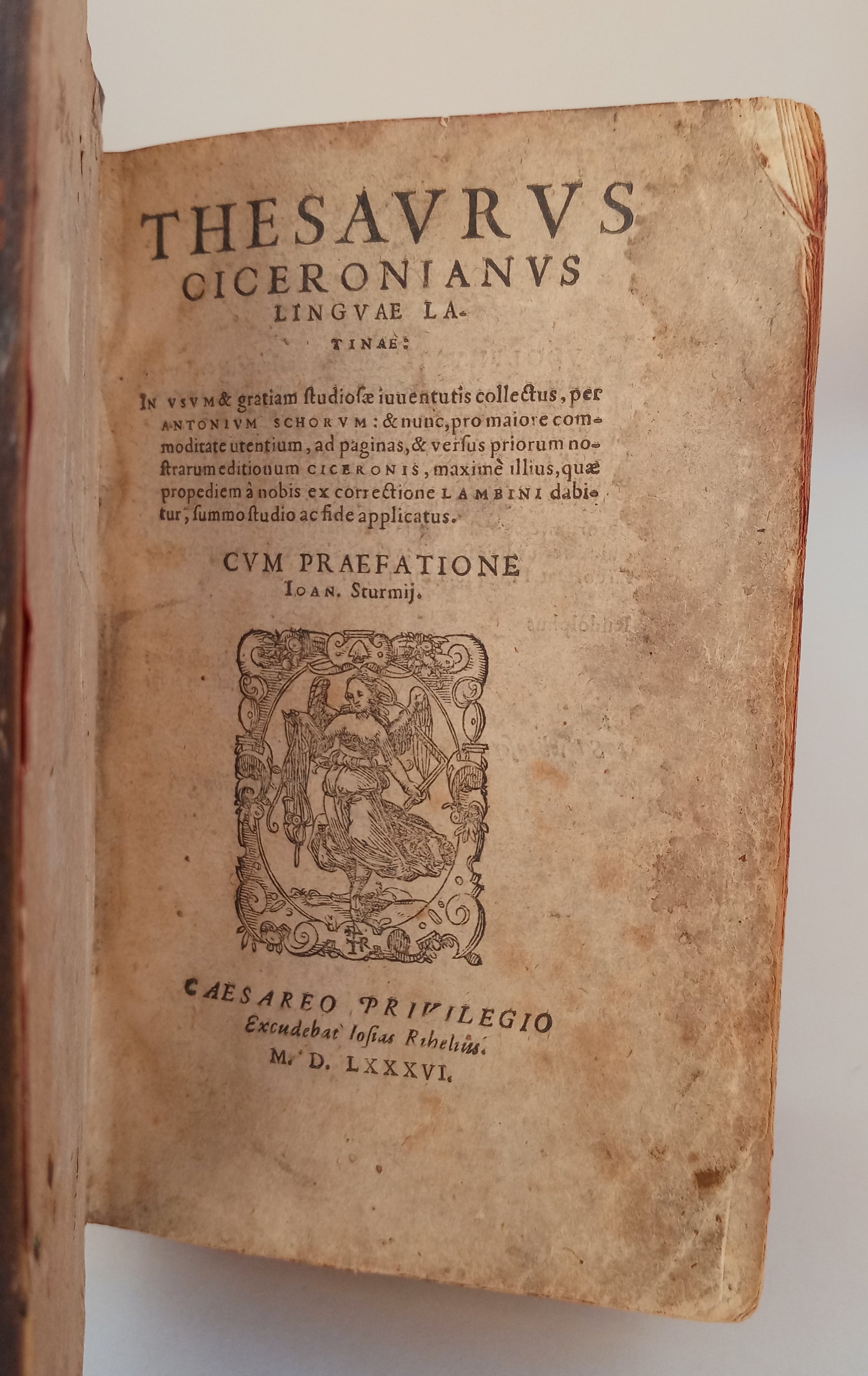 Thesaurus Ciceronianus Linguae Latine book cover