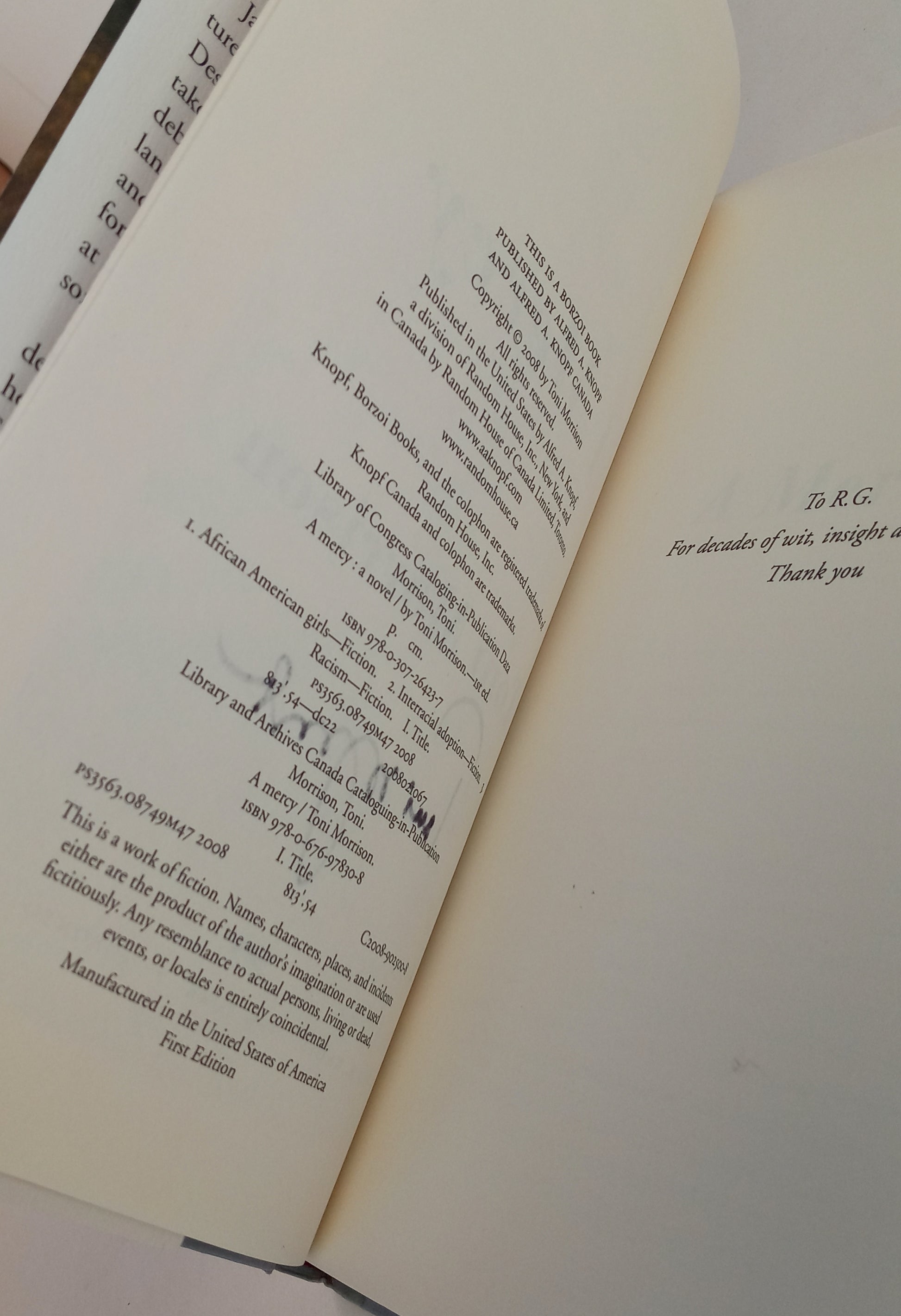 A Mercy book cover