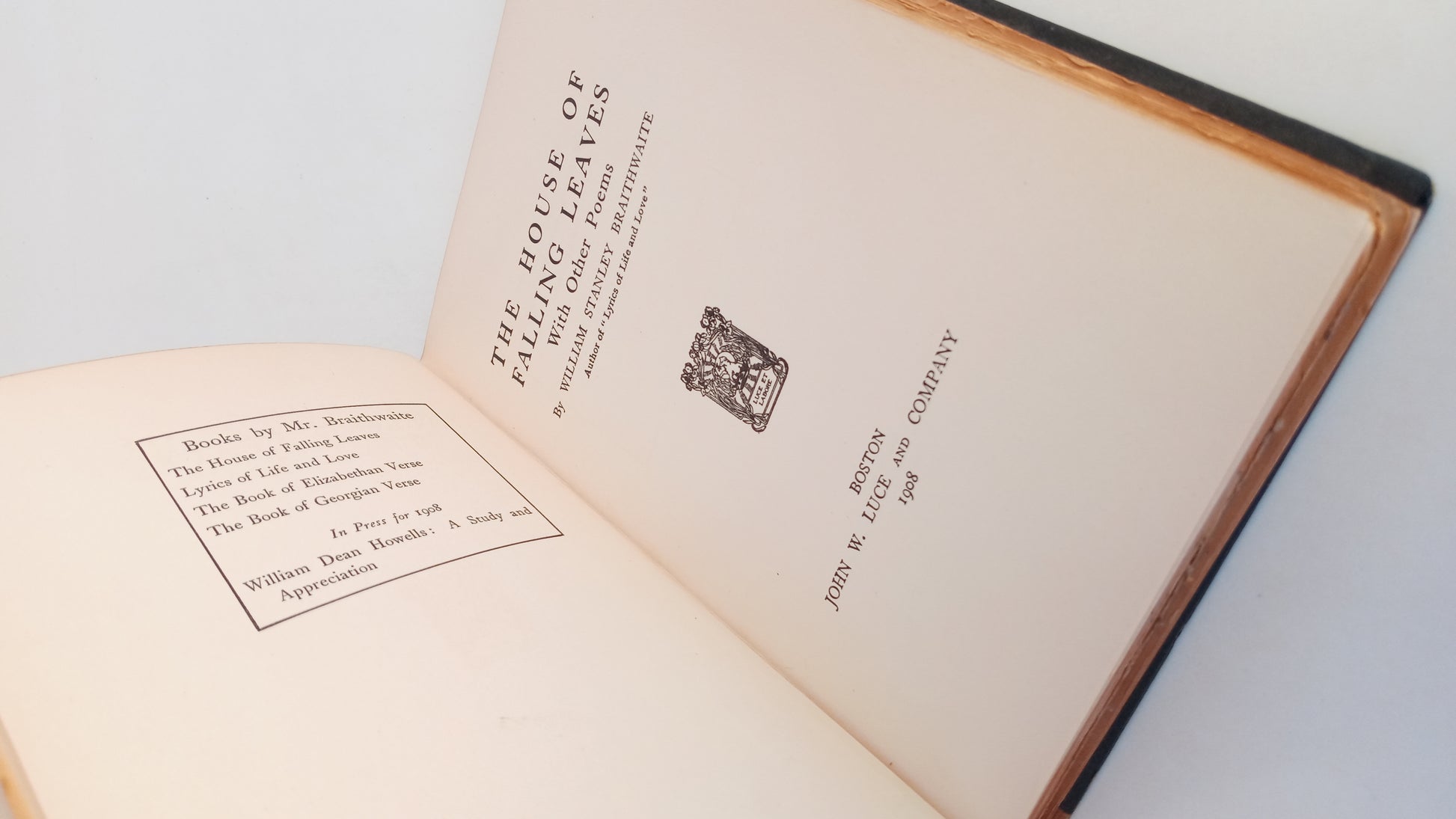 The House of Falling Leaves, with other poems book cover