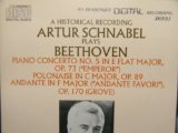 Artur Schnabel Beethoven Piano Concerto No.5, Polonaise in C op 89, Andante in F op 170 (Arabesque) book cover