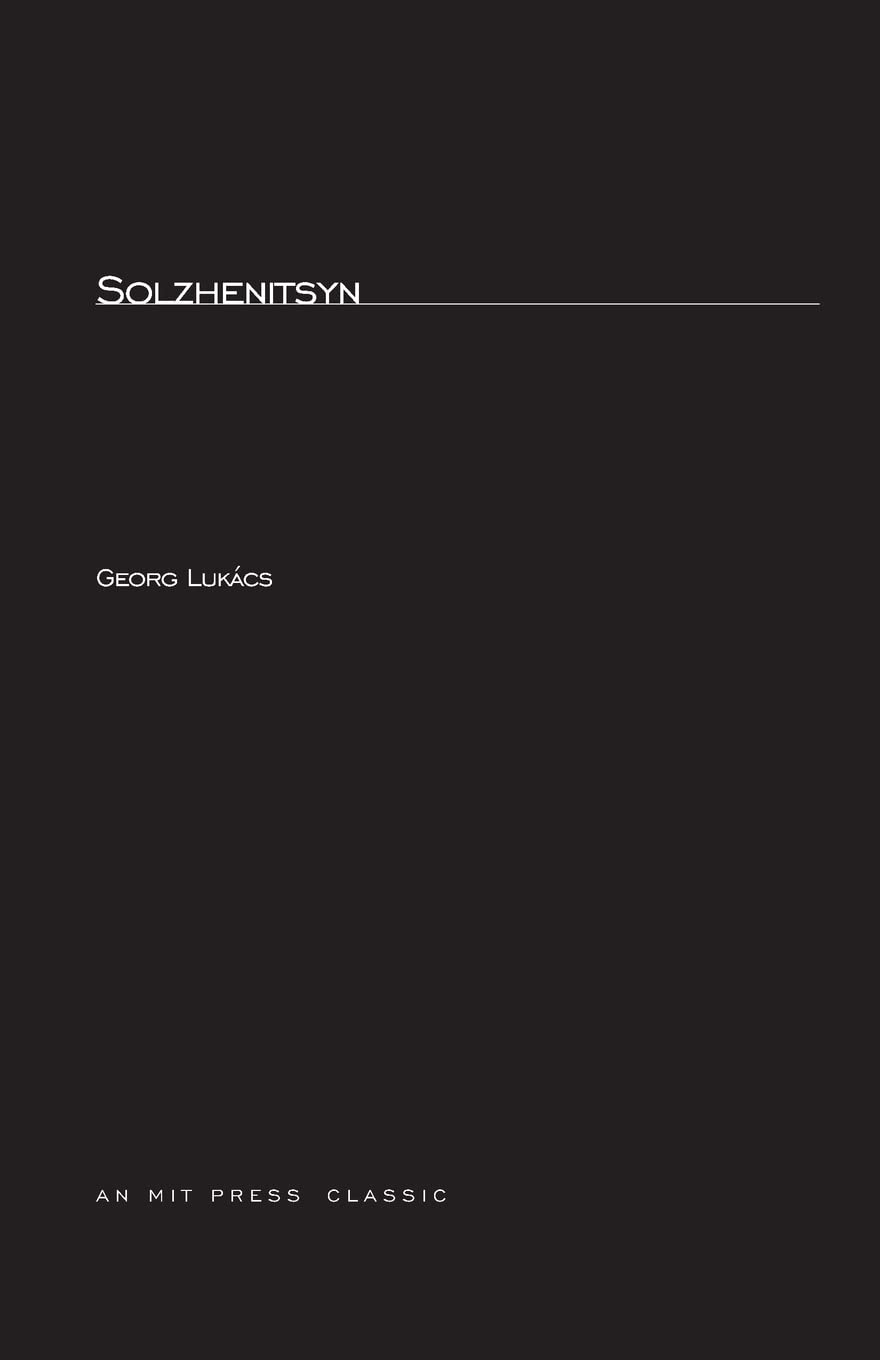 Solzhenitsyn (The MIT Press)