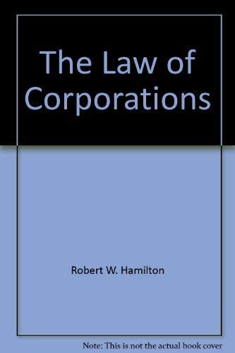 Law of Corporations in a Nutshell book cover