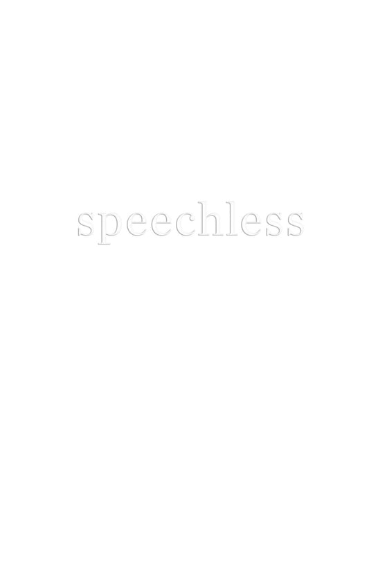 Speechless book cover