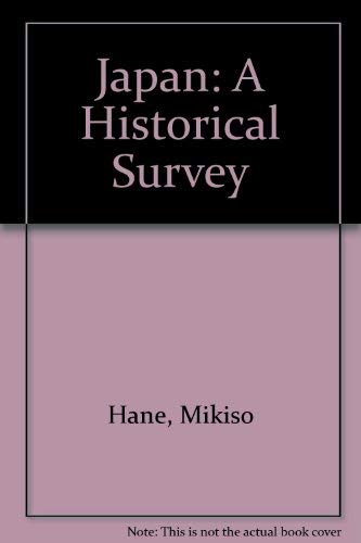 Japan: A Historical Survey book cover