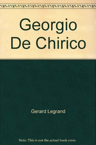 Giorgio De Chirico book cover