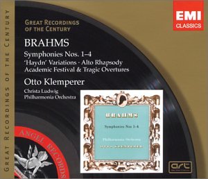 Brahms: Symphonies Nos. 1 - 4 / Haydn Variations / Alto Rhapsody / Academic & Tragic Overtures (Great Recordings of the Century) book cover