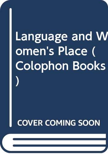 Language and Woman's Place