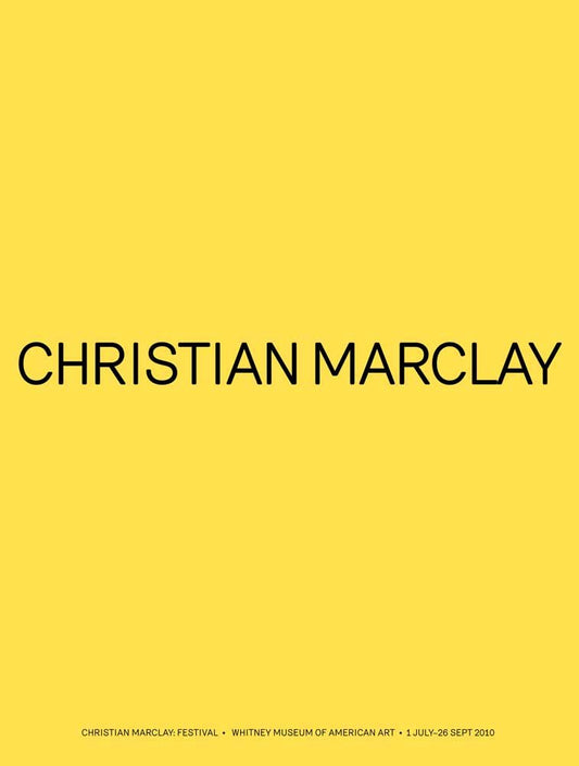 Christian Marclay: Festival book cover