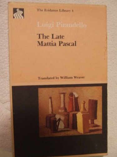 Late Mattia PASCAL book cover