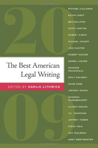 Best American Legal Writing (2009) book cover