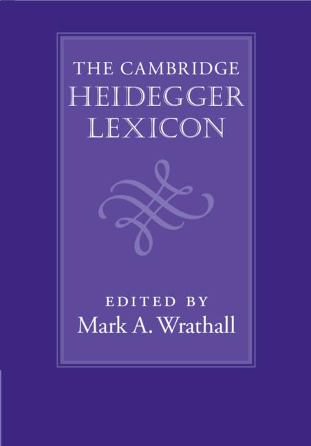 Cambridge Heidegger Lexicon book cover