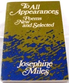 To All Appearances: Poems New and Selected book cover