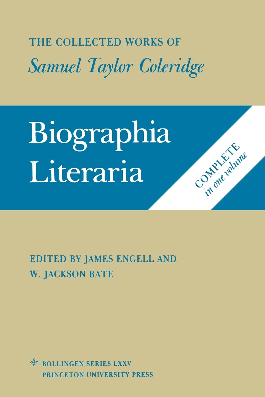 Collected Works of Samuel Taylor Coleridge, Volume 7: Biographia Literaria. (Two Volume Set) book cover
