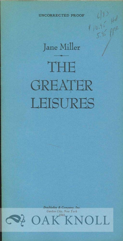 Greater Leisures book cover