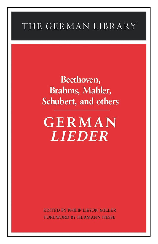 German Lieder: Beethoven, Brahms, Mahler, Schubert, and Others book cover