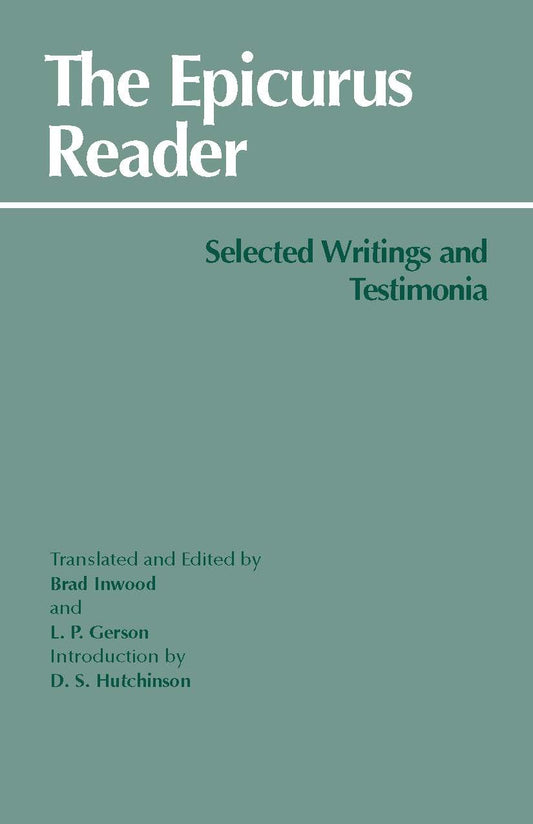 Epicurus Reader: Selected Writings and Testimonia book cover