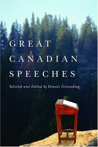 Great Canadian Speeches book cover